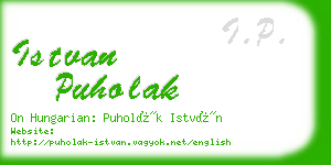 istvan puholak business card